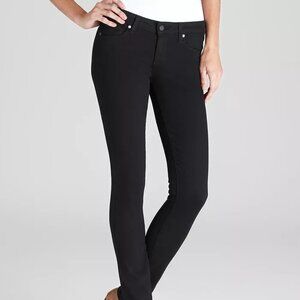 🔥 Paige | Black Cotton Stretch Skyline Skinny Jeans 26